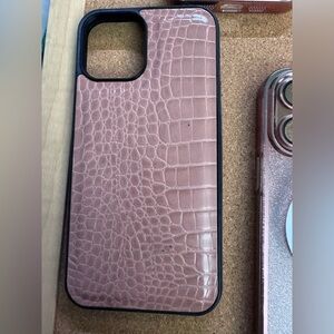Luxurious Pink Crocodile Pattern Phone Case